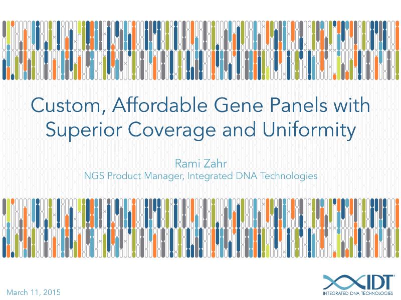 Customaffordablegenepanelswithsuperiorcoverageanduniformity